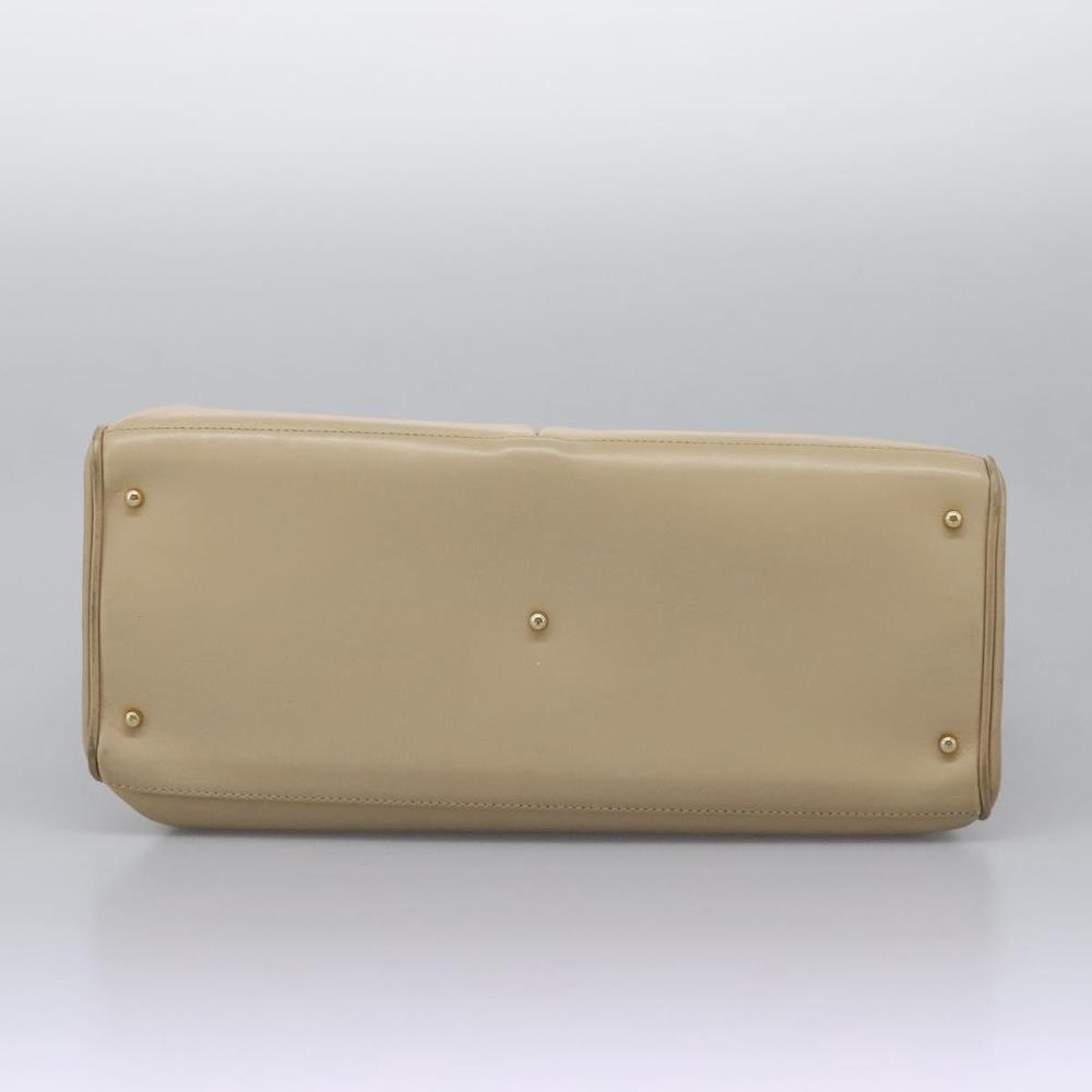 GUCCI Bamboo Hand Bag Leather 2way Beige Gold 002 2855 0322 0 Auth 118505 - Picture 5 of 16